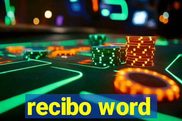 recibo word